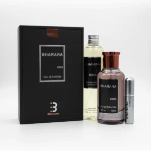 Estuche Bharara King Caballero 3Pz Perfume 100ml / Decant 10ml / Shower Gel 100ml