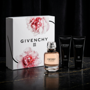 Estuche Givenchy L Interdit Edp Mujer Perfume 80ml / Body Lotion 75ml / Shower Gel 75ml