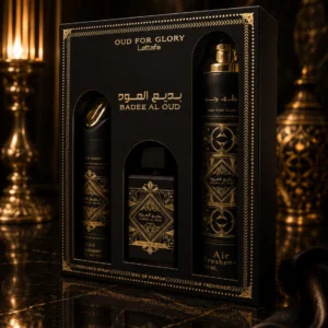 Estuche Lattafa Oud For Glory Edp Hombre 3Pz