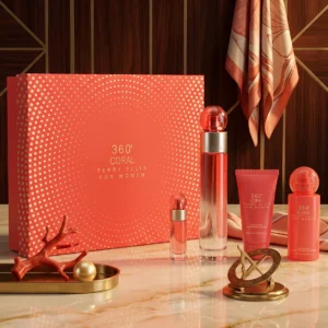 ESTUCHE PERRY ELLIS 360 CORAL MUJER