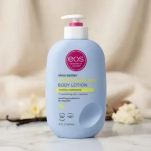 EOS Shea Better 24H Moisture – Loción Corporal Vainilla Cachemira.