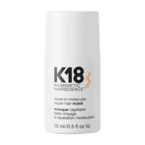 K18 Biomimetic Hairscience Mini mascarilla capilar reparadora molecular sin enjuague.