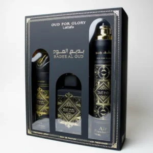 Estuche Lattafa Oud For Glory Hombre EDP 3Pz