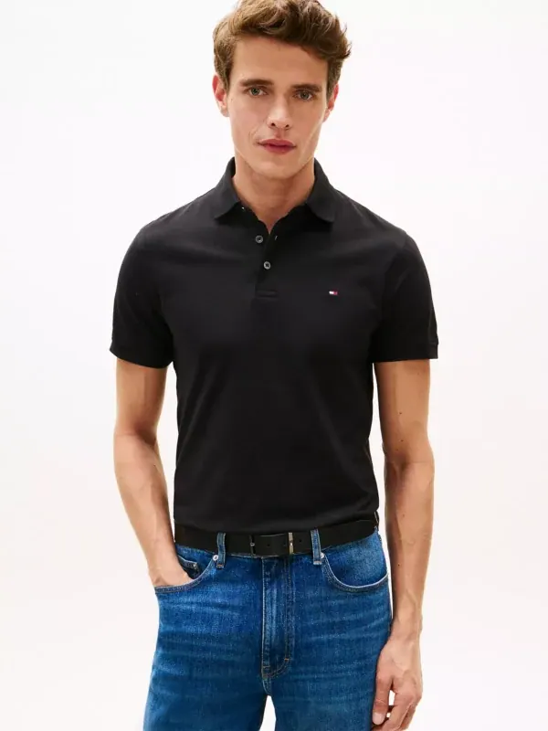 Slim Fit Stretch Polo de piqué.